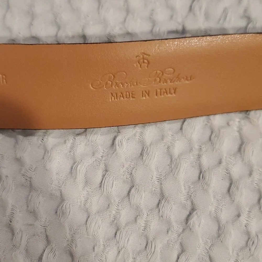 Men's Brown Leather Belt Size 42